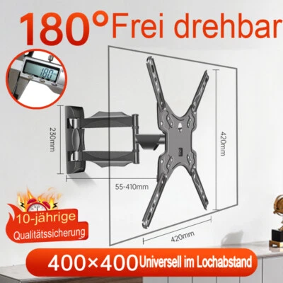 MARKENLOS 32-55 Zoll TV Fernseher Wandhalter Wandhalterung LCD LED Neigbar Schwenkbar DE