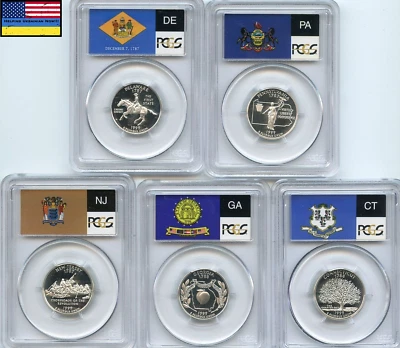 1999 S Silver State Quarter Set PCGS PR69DCAM - Image 1 of 2