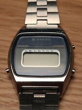  SANYO LCD WATCH Donna Japan LITHIUM 30m water resistant, alarm Vintage anni 70