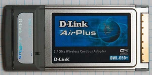 D-Link DWL-650+ 2.4GHz Wireless Cardbus Adapter WiFi - Picture 1 of 3