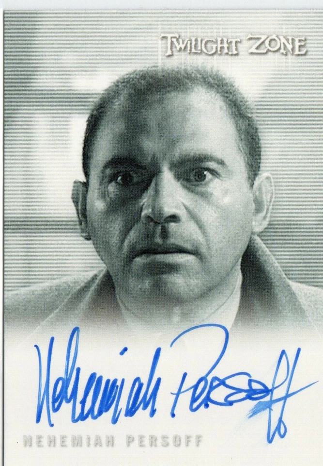 Twilight Zone Rod Serling Ed. 2019 Auto A-150 Nehemiah Persoff as Carl Lanser - Image 1 of 1