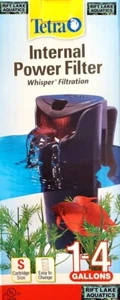 TETRA WHISPER POWER FILTER INTERNAL for 1-4 GALLON AQUARIUMS 27 GPH - Picture 1 of 1