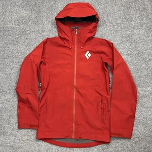 Black Diamond Men's Liquid Point Shell Jacket Gore-Tex Small Red Full Zip Hooded - Picture 1 of 18