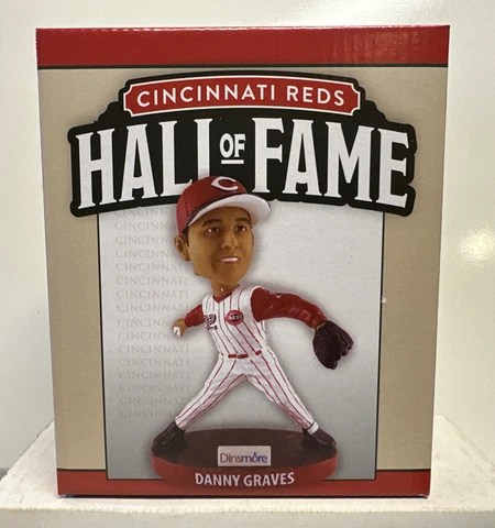 2023 Cincinnati Reds HOF Hall Of Fame Danny Graves Bobblehead , New Cover