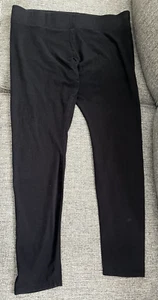 HUE Women's High Rise Black Legging Pants -Size XXL Cotton/Spandex Fast Ship - Picture 1 of 4