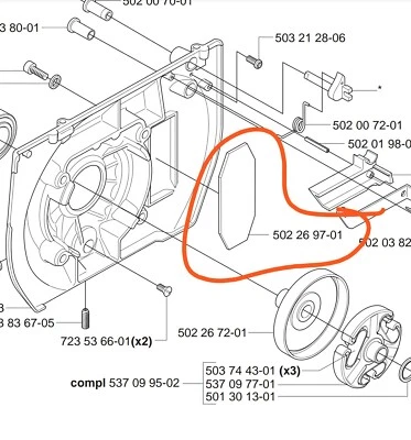  1 x NUEVO OEM NLA 165RX 165 265 265RX partición tanque combustible Husqvarna 502269701 Foto 1 de 3