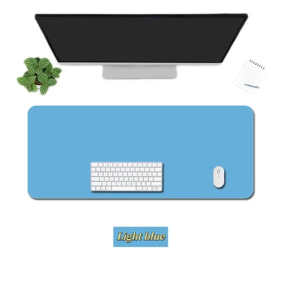 Single-side Large Mouse Pad Anti-slip Waterproof PU Leather Computer Mousepad - Image 1 of 4