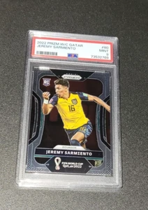 2022 Panini Prizm FIFA World Cup 2022 Jeremy Sarmiento RC PSA 9 Mint Ecuador - Bild 1 von 2