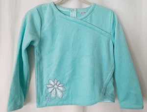 Healthtex Girls Pullover Top 3-Snap Back Close Criss-Cross Neck Blue Sz 8 #15554 - Picture 1 of 5