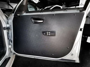 2 paneles ligeros para tarjetas de puerta Ford Fiesta MK4 * ABS negro mate * auto de carreras - Imagen 1 de 7