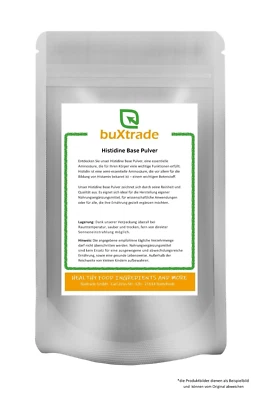 BUXTRADE24 250g | L-Histidine Base Pulver | Aminosäure | Histamin | Buxtrade