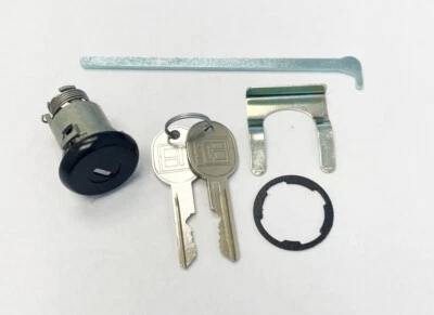 GM BLACK Trunk Lock w/ Hardware Gasket Various General Motors Vehicles TL106B - Image 1 of 3