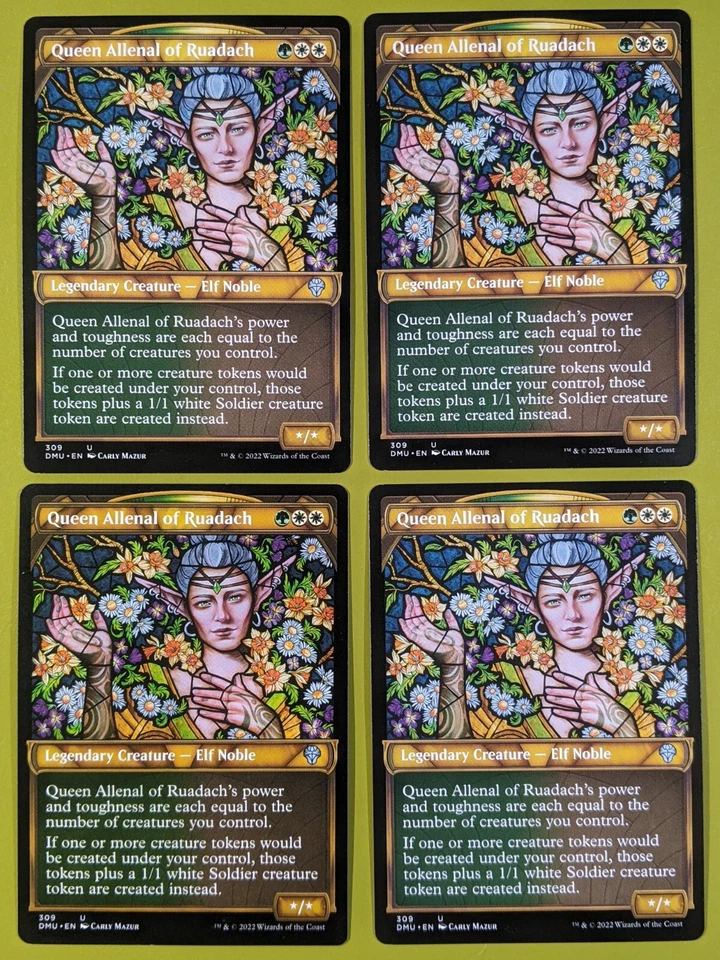 SHOWCASE Queen Allenal of Ruadach x4 Dominaria United 4x MTG Magic the Gathering - Image 1 of 1