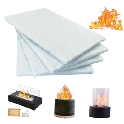 Paquete de 4 fogatas de mesa de lana de cerámica para fogata de mesa cuenco para extender quemaduras  Foto 1 de 4