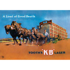 KB Lager Load of Good Health Art Print – Retro Pub Art 1930s – 3 sizes Poster