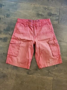 Nautica Red Boys Youth  Cargo Shorts Classic Fit Knee Length, Size YXL18 - Picture 1 of 7