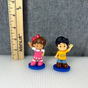 Fisher Price Little People My Busy Book Figure Cake Topper Lot Of 2 Mattel - Picture 1 of 14