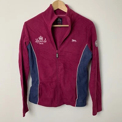 Vintage Lonsdale Full Zip Small Logo Purple Fleece Women's Size Medium M - Image 1 of 4
