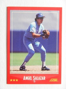 Angel Salazar #330 Score 1988 Baseball Card (Kansas City Royals) VG