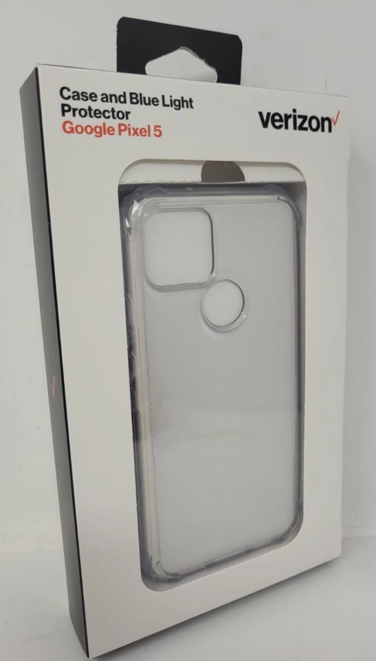 Funda Transparente Verizon y Protector de Pantalla Luz Azul para Google Pixel 5 Foto 1 de 1