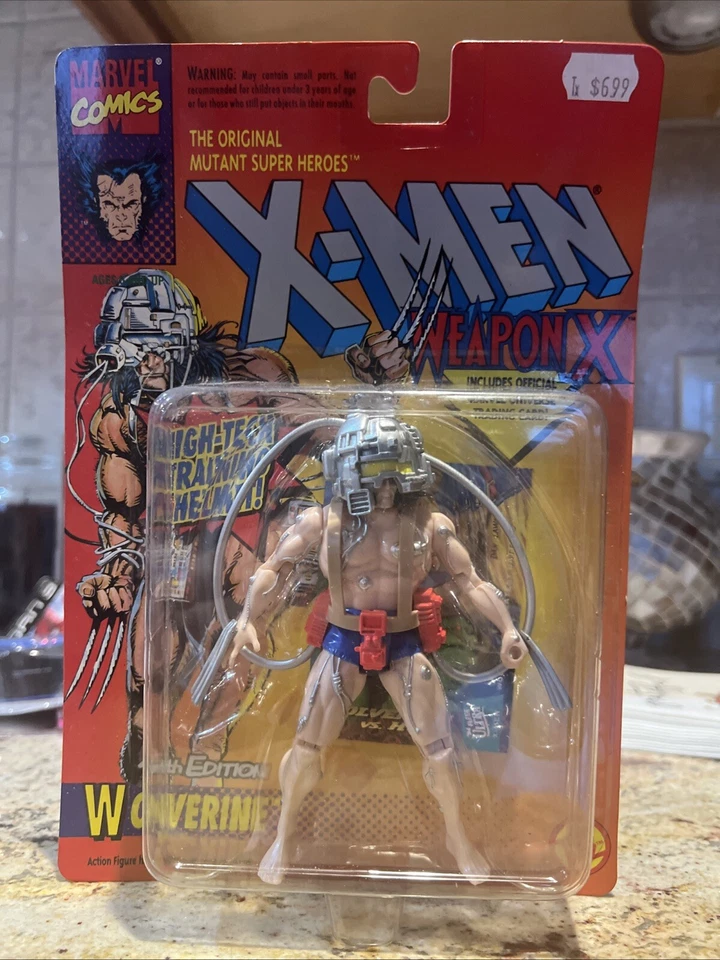 Toy Biz X-Men Wolverine Weapon X 1993 cuarta edición pantalones cortos azules ¡súper raros! Foto 1 de 4