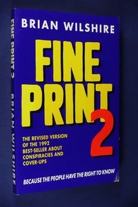 FINE PRINT 2 Brian Wilshire AUSTRALIAN CONSPIRACIES AND COVER UPS Book - Bild 1 von 12