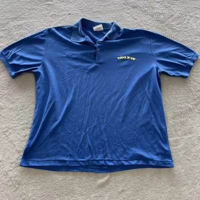 Toys R Us Vintage Work Shirt Mens xl Blue Y2K. Made In USA - Image 1 of 4