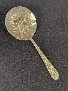 Vintage Sterling Silver S Kirk Sons Reposse Nut Bon Bon Spoon - Picture 1 of 13