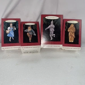 4 Hallmark Andenken Ornamente Dorothy Toto Vogelscheuche Blechmann feiger Löwe 1994 - Bild 1 von 17