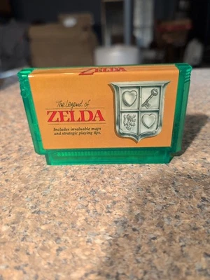 Legend Of Zelda Fan Made Famicom CLEANED & TESTED Works Nintendo Case  - Image 1 of 4