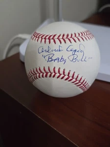 ORLANDO CEPEDA HOF AUTO Baseball SAN FRAN Beckett Echtheitszertifikat "BALL BABY BULL" - Bild 1 von 2