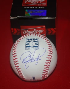 BARRY LARKIN Cincinnati Reds Signed HOF MLB Baseball BECKETT COA 1W548233 - Picture 1 of 3