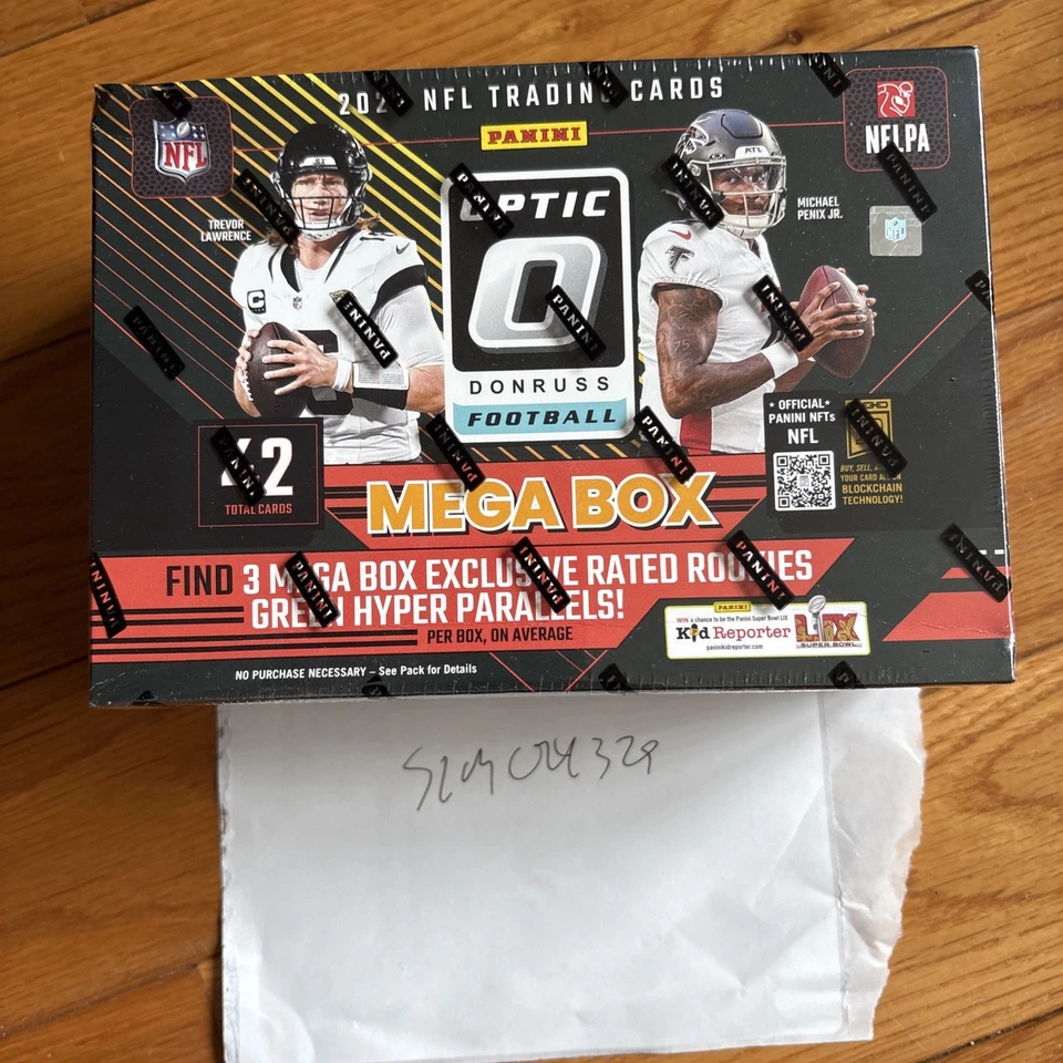 2024 Panini NFL Optic Donruss Football Mega Box Green Hype -