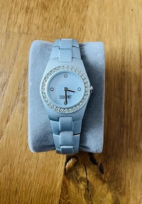 Esprit Damenuhr In Hellblau Gebraucht Quarz Edelstahl - Bild 1 von 2