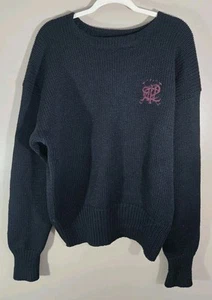 Polo by Ralph Lauren Pullover Pulli 100% Wolle schwarz, Gr. L Wappen - Bild 1 von 12