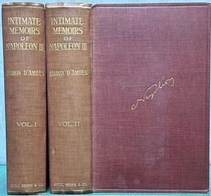 Charles Simond / INTIMATE MEMOIRS OF NAPOLEON III 2 VOLUMES PERSONAL 1st ed 1912 - Imagen 1 de 6