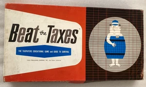 Beat The Taxes Board Game 1964 Rare Vintage Educational Family Finance Obscure - Picture 1 of 16
