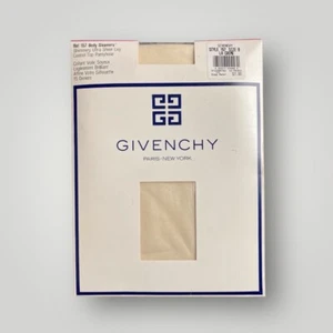 Givenchy Body Gleamers collant ultra trasparenti scintillanti taglia B top di controllo crema - Foto 1 di 6