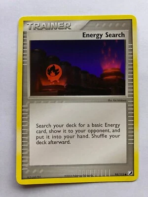 Energy Search 94/115 Pokémon EX Unseen Forces Unlimited Non-Holo NM 2005 box-3 - Image 1 of 2