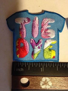 Girl Scout/Boy Scout/Cub Scout "Tie Dye" Patch - New - Qty 1 Super Cute! - Picture 1 of 2