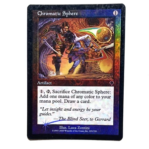 Chromatic Sphere FOIL LP Invasion MTG See Photos Magic the Gathering - Picture 1 of 3