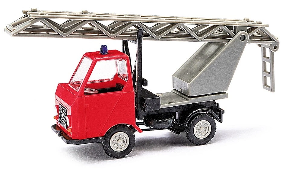 BUSCH Mehlhose Multicar M22 mit Drehleiter rot (210003400) Automodell 1:87 H0  - Bild 1 von 1