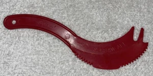 Vintage TUPPERWARE Sli - Saw - All Knife Red Plastic Slicer Charcuterie Tool - Picture 1 of 4