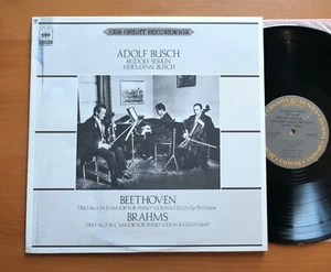 20AC 1885 Adolf Busch Rudolf Serkin Beethoven Brahms Trios CBS Japan NEAR MINT - Picture 1 of 5
