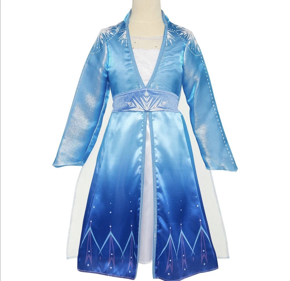 Disney Frozen 2 Elsa Adventure Dress Fits Size 4-6x With Tags Fast