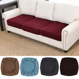 Jacquard Stretch Individual Sofa Cushion Covers Chair Seat Replacement Slipcover - Picture 1 of 25