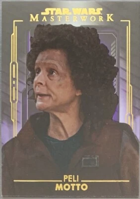 2020 Star Wars Masterwork Peli Motto Purple Parallel #50/50 - Image 1 of 2