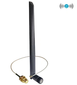 Antena UHF 868MHz 6dBi 20cm z pigtailem I.PX/U.FL koncentryczna max.0,5m np. RFID - Zdjęcie 1 z 8
