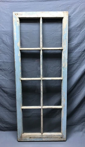 Antique Single Shabby 8 Lite Casement Window 20x50 Vintage Old Chic 1703-22B Cover