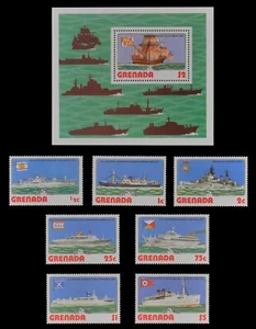 Granada 1976 - Mi-N.o 798-804 & Bloch 60 ** - Estampillada sin montar o nunca montada - barcos / barcos - Imagen 1 de 1